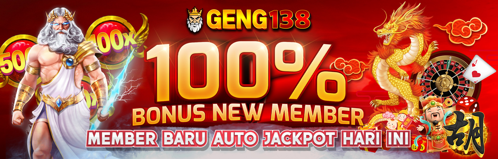 geng138 bonus new member 100
