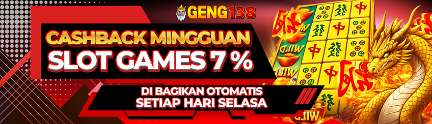 BONUS CASHBACK KHUSUS SLOT GAMES 7%